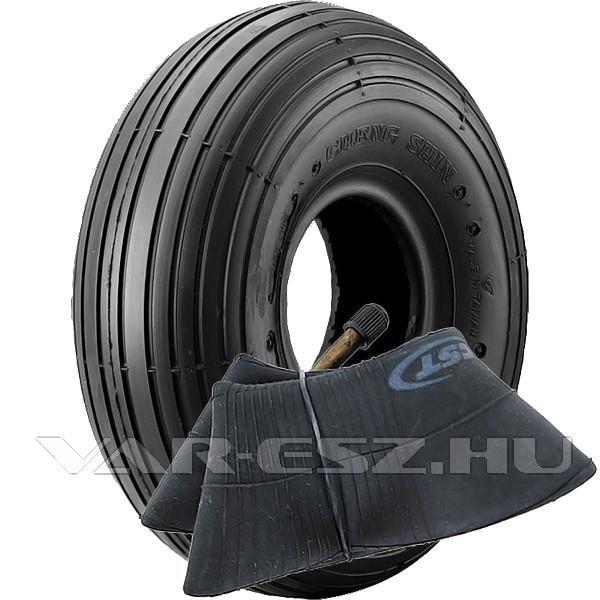 Köpeny 4,00-4 300x100 (12x4) C179 6PR TT - 4,00-4 TR87 Cheng Shin ipari gumiabroncs - tömlő szett