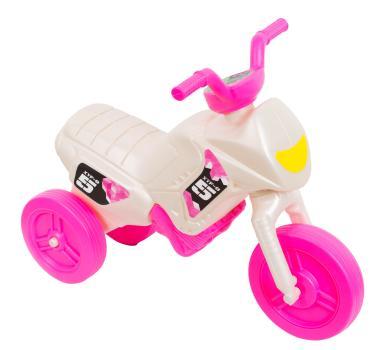 Koliken műanyag kismotor S fehér-ciklámen